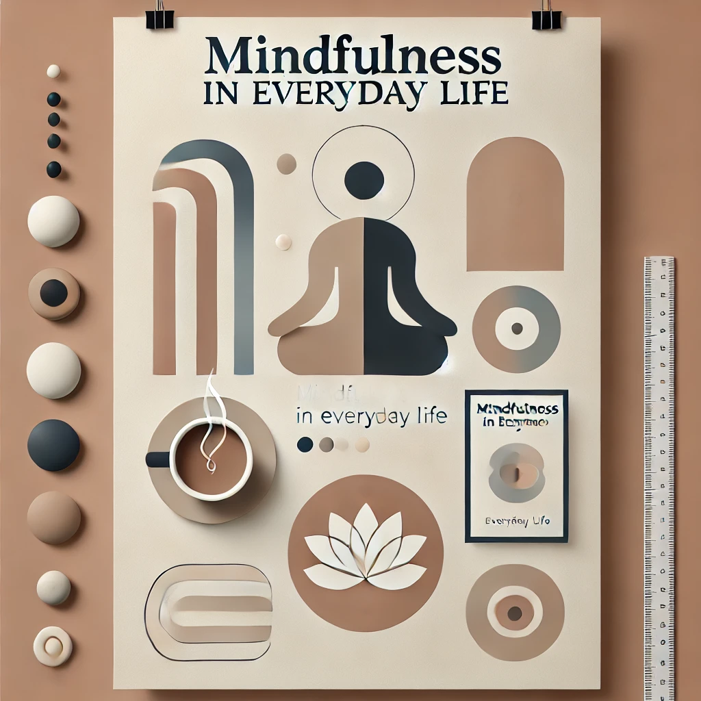 Mindful meditation illustration